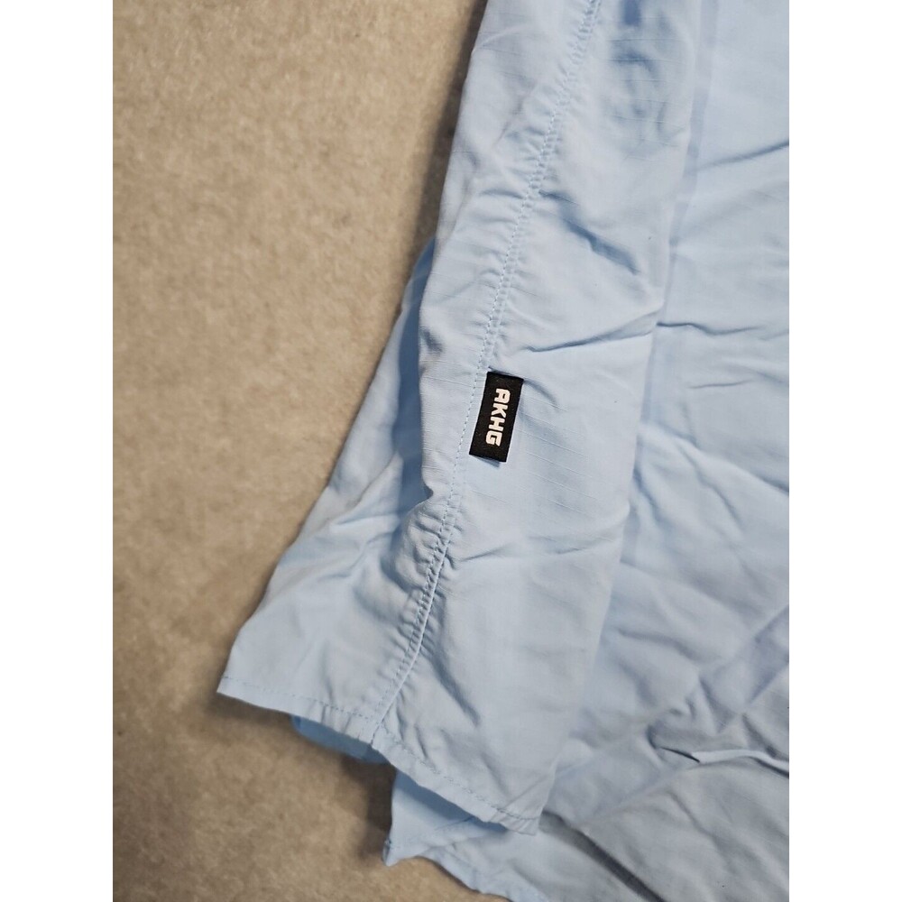 Alaskan Hardgear AKHG Crooked River Short Sleeve Button Up Shirt Blue Men’s L - Picture 7 of 8